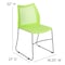 Flash Furniture Green Plastic Stack Chair, PK5 5-RUT-498A-GN-GG - alternate 6